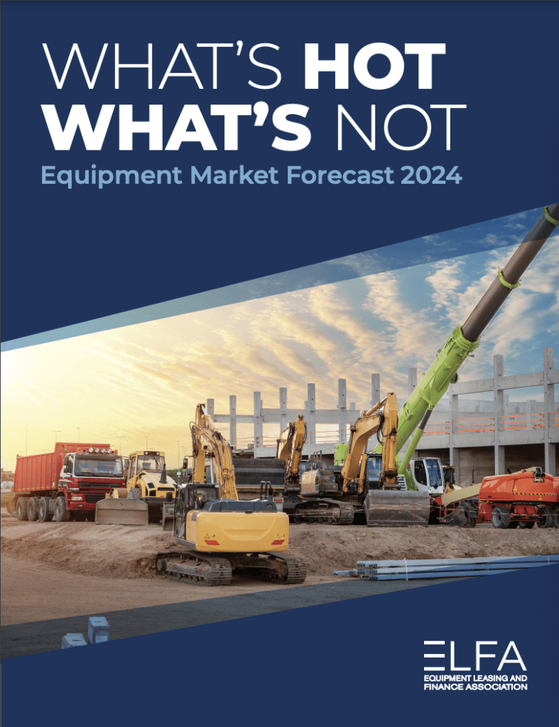 What&#039;s Hot, What&#039;s Not in Equipment Markets, publicado por la Asociación de Financiación y Arrendamiento de Equipos.